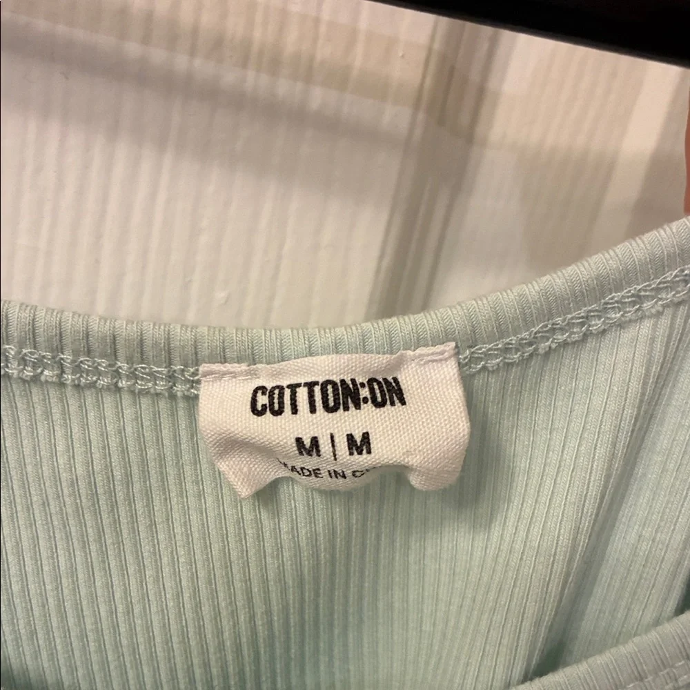 Cotton On Black and Green Ribbed Tank Top - Picture 6 of 9